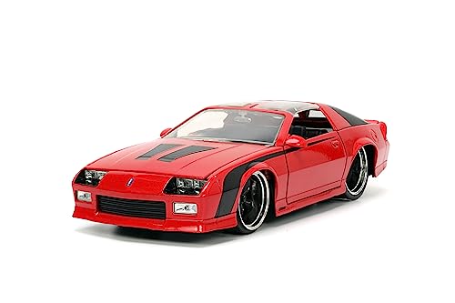 Jada Toys Big Time Muscle 1:24 1985 Chevy Camaro Druckgussauto (Rot), Schwarz von Jada Toys