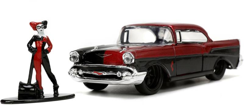 Jada Toys DC Comics Auto mit Figur Harley Quinn &  1957 Chevy Bel Air 1:32 von Jada Toys