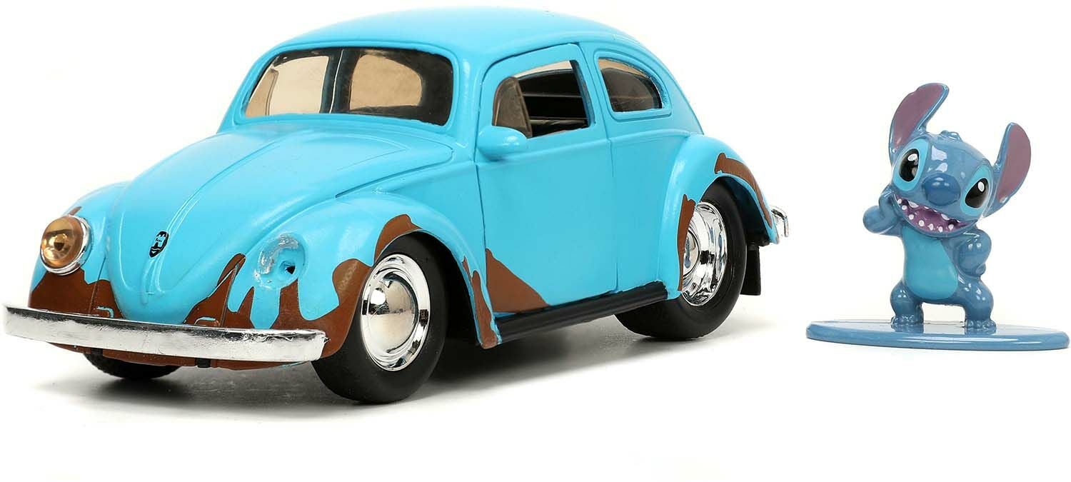 Jada Toys  Disney Lilo &  Stitch Auto 1959 VW Bubbla mit Stitch-Figur 1:24 von Jada Toys