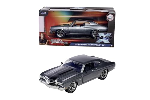 Jada Toys Fast & Furious 1970 Chevrolet 1:24, Grau (Gris Chiné 14) von Jada Toys