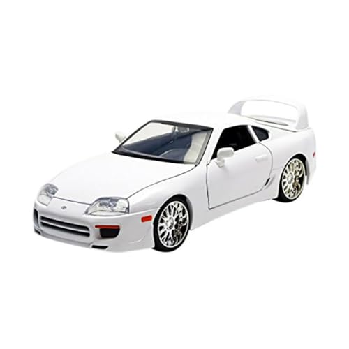 Jada Toys Fast & Furious Brian's 1995 Toyota Supra, Auto, Spielzeugauto aus Die-cast, öffnende Türen, Kofferraum & Motorhaube, Maßstab 1:24, weiß von Jada Toys