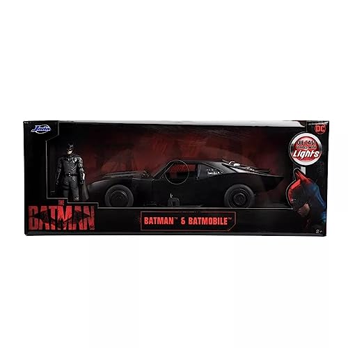 Jada Toys - JAD32504 - Batmobile Avec Batman 2022 Avec lumières - Echelle : 1/18 von Jada Toys