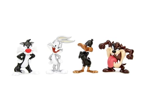 Jada Toys Looney Tunes Figur (1 Stück) - Zufällige Auswahl aus vier Sammelfiguren aus Metall (Bugs Bunny, Daffy Duck, Taz oder Sylvester) für Fans und Sammler ab 8 Jahre, Auswahl per Zufallslos, 6,5cm von Jada Toys