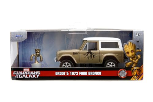 Jada Toys Marvel Groot 1973 Ford Bronco 1:32, Braun von Jada Toys