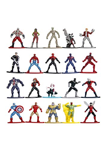 Jada Toys Marvel Nano METALFIGS 20er Pack Wave 1 Die-Cast Figuren, 4,6 cm, Sammelfiguren, 100% Metall von Jada Toys