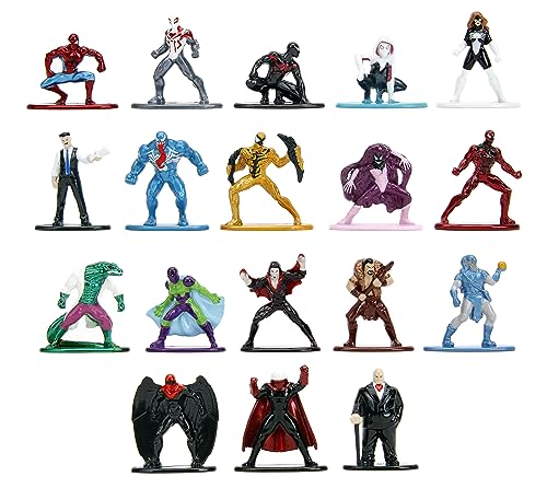 Jada Toys Marvel Spider-Man Serie 9, Druckguss-Figuren, Spielzeug für Kinder und Erwachsene, 18 Stück von Jada Toys