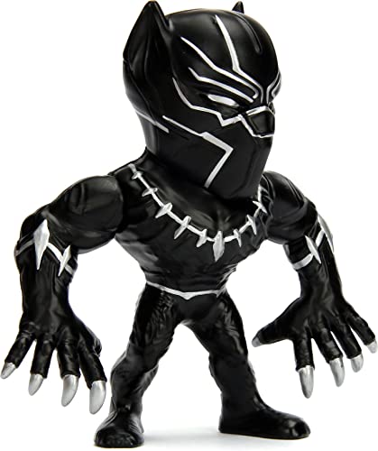 Jada Toys Metalfigs Marvel Avengers Black Panther 100% Die-cast Metal Collectible Figure, 4", Black von Jada Toys