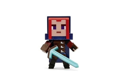 Jada Toys - Minecraft Figur aus Metall, Welle 2, Pop-Kultur Sammelfigur, zufällige Auswahl aus: Hero, Villager, Piglin Grunter, Piglin Runt, für Gamer & Sammler ab 8 Jahre, je 6,5 cm von Jada Toys