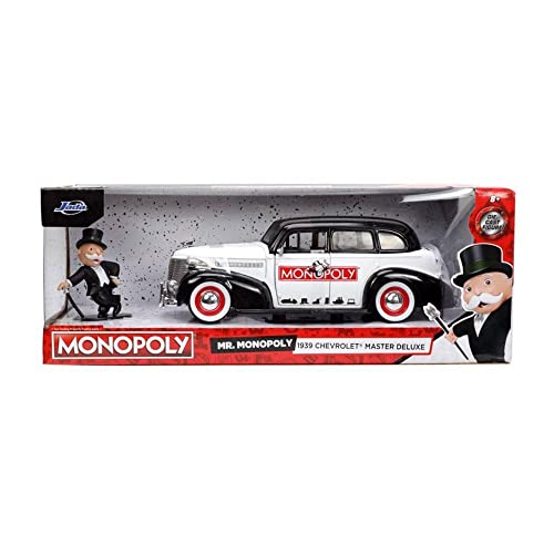 Jada Toys Monopoly 1/24 Hollywood Rides 1939 Chevrolet Master Deluxe mit Monopoly Figur von Jada Toys