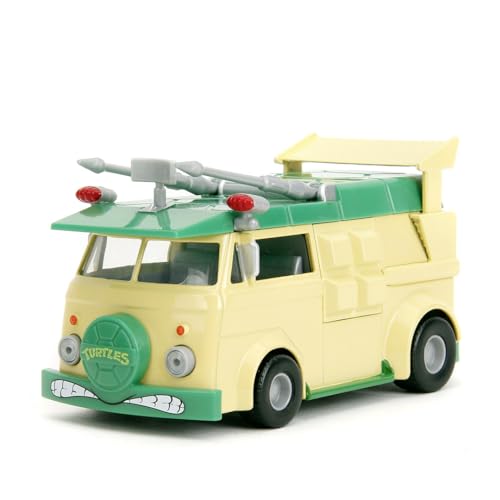 Jada Toys - Ninja Turtles Party Wagon, Modellauto aus Metall, 1:32, Teenage Mutant Ninja Turtles Party-Van aus Metall, 13,5 cm, für Fans und Kinder ab 8 Jahre von Jada Toys