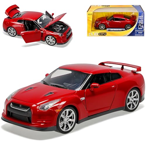 Jada Toys Nisan Skyline GTR Gt-r 2009 R35 R 35 Rot Coupe 1/24 Modellauto Modell Auto von Jada Toys