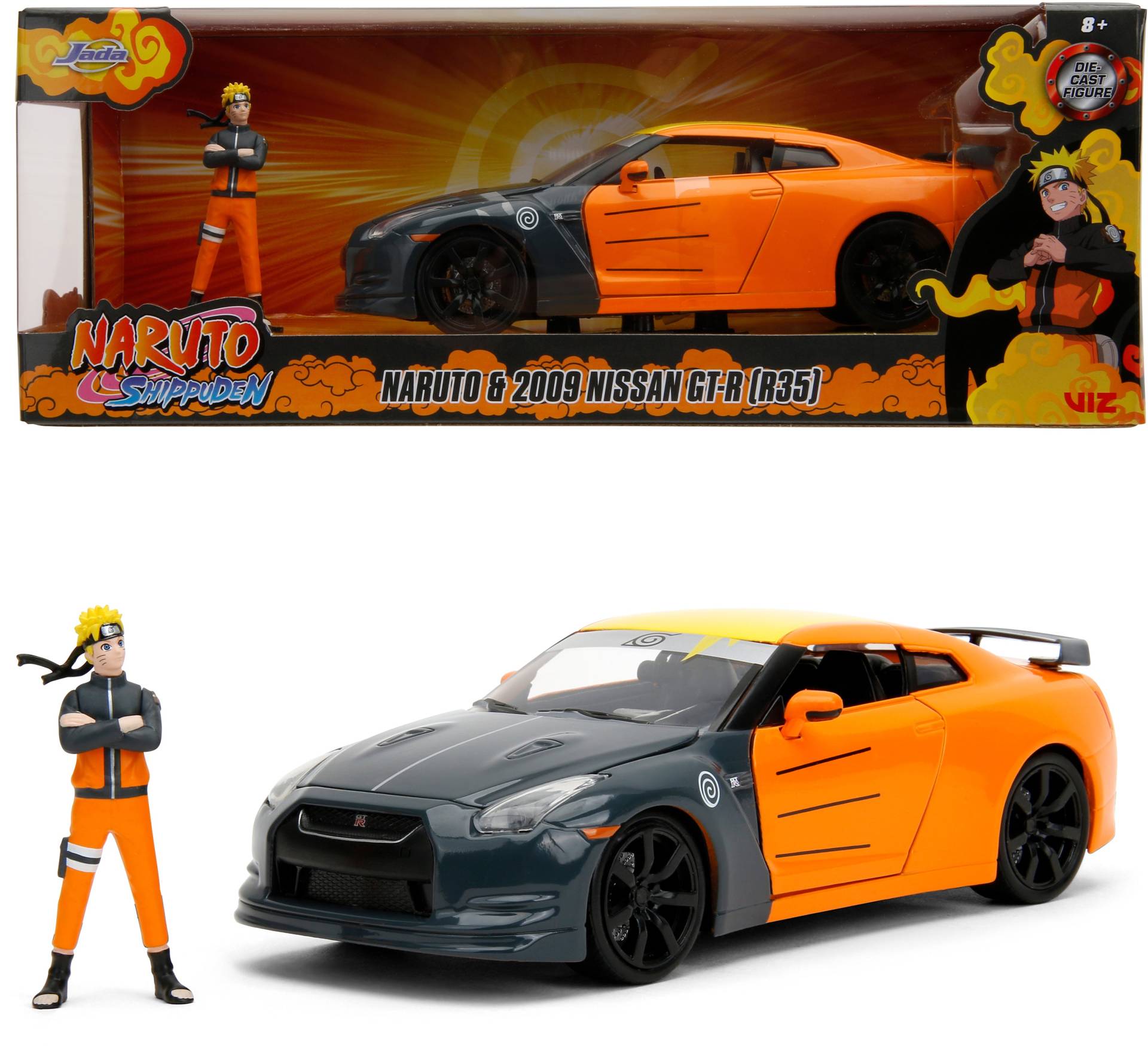 Jada Toys Nissan GT-R 2009 Auto mit Naruto Figur von Jada Toys