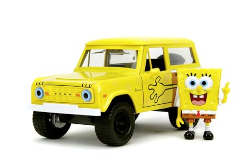 Jada Sponge Bob 1973 Ford Bronco 1:24, Gelb von Jada Toys