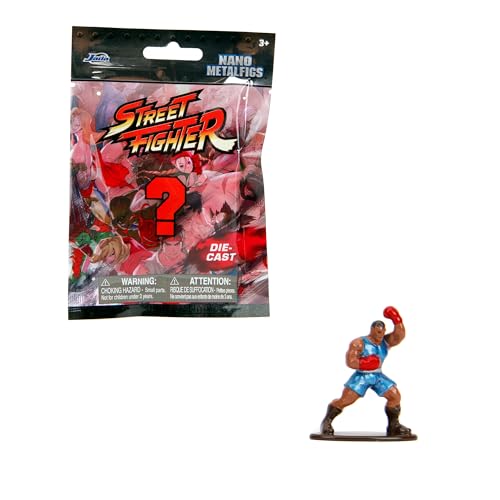 Jada Toys Street Fighter Figur (1x Mystery Figur in Blind Pack) - detaillierte Nano-Sammelfigur (4 cm), 1 von 13 Street Fighter Figuren aus Metall für Fans und Sammler ab 3 Jahre, Welle 1 von Jada Toys