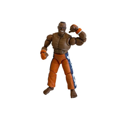 Jada Toys Street Fighter Figur DEE Jay (15 cm) - bewegliche Sammel- und Actionfigur aus Street Fighter 2: The Final Challengers, mit alternativem Kopf, Händen und Zubehör, ab 13 Jahre von Jada Toys