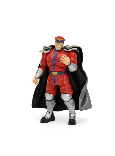 Jada Toys Street Fighter Figur M. Bison (15 cm) - bewegliche Sammel- und Actionfigur aus Street Fighter 2: The Final Challengers, mit alternativem Kopf, Händen und Zubehör, ab 13 Jahre von Jada Toys