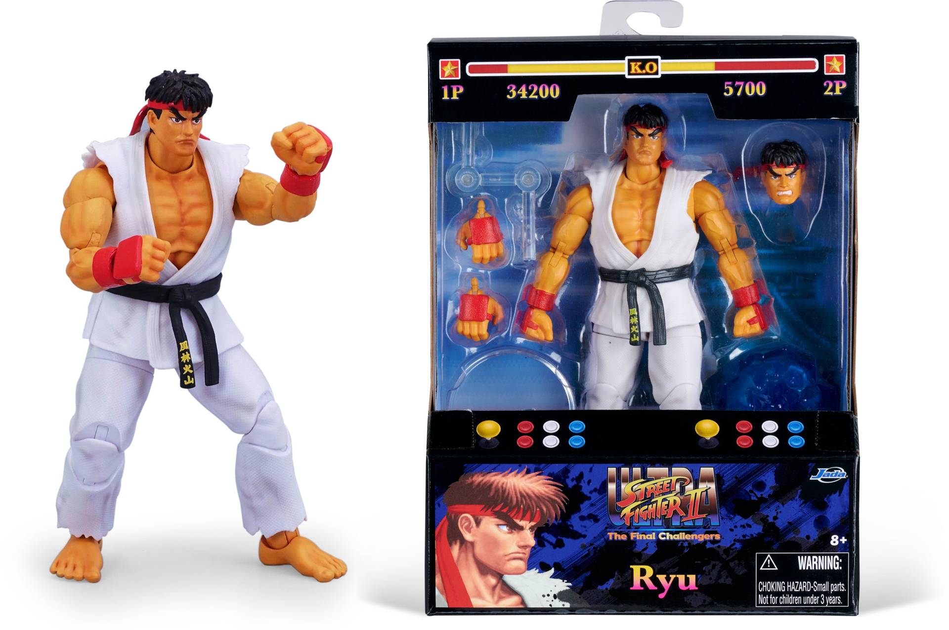 Jada Toys Street Fighter II Ryu 6" Actionfigur von Jada Toys