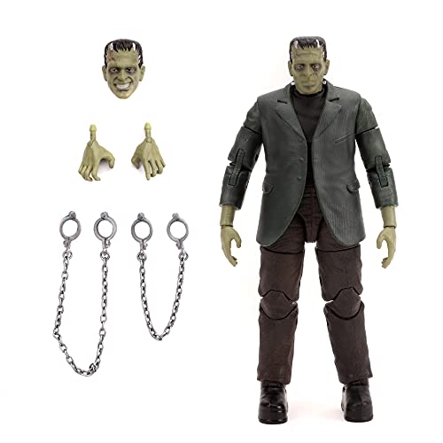 Jada Toys Universal Monsters 31958 Frankenstein Actionfigur, Spielzeug für Kinder und Erwachsene, 15,2 cm, Schwarz von Jada Toys