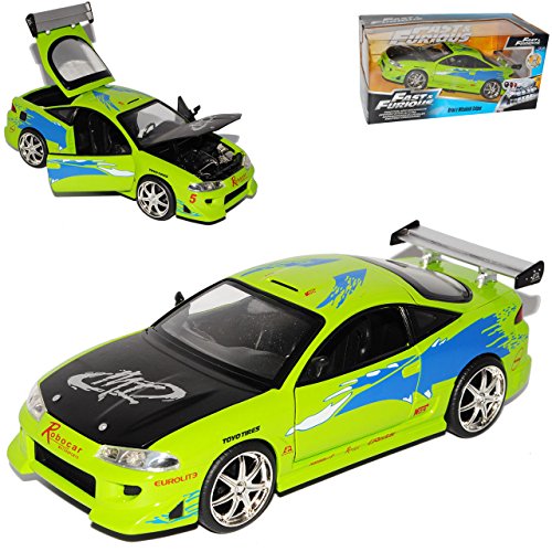 Mitsubishi Eclipse Grün Brian´s Paul Walker The Fast and The Furious 1/24 Jada Modell Auto von Jada Toys