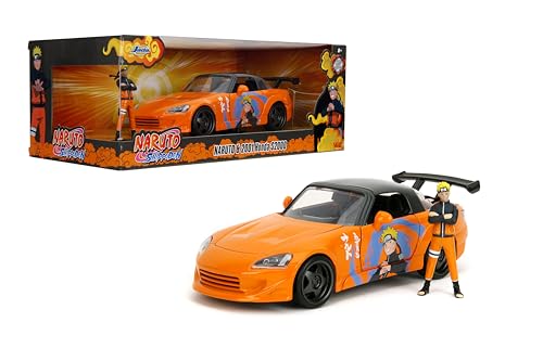 Jada Toys Naruto 1:24 2001 Honda S2000 Druckguss-Auto & 7 cm Naruto-Figur, Spielzeug für Kinder und Erwachsene von Jada Toys