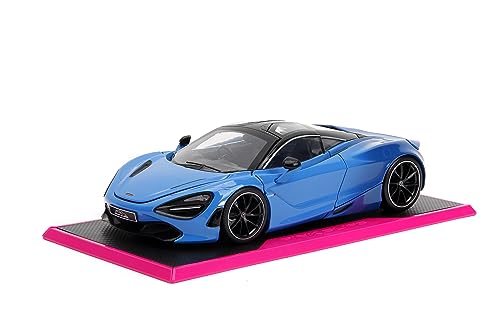 Pink Slips 1:24 W2 McLaren 720S Druckgussauto mit Basis, Spielzeug für Kinder und Erwachsene (Blau) von Jada Toys
