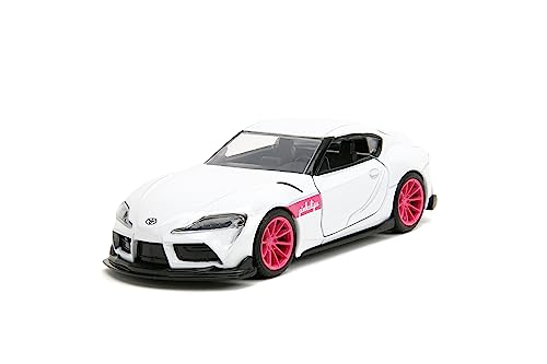 Pink Slips 1:32 W1 2020 GR Toyota Supra Druckguss-Auto, Spielzeug für Kinder und Erwachsene (weiß) von Jada Toys