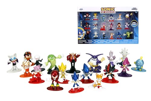 Jada Toys Sonic The Hedgehog Druckguss-Figuren, Spielzeug für Kinder und Erwachsene, 4,2 cm, 18 Stück von Jada Toys