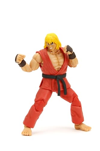 Street Fighter II 15,2 cm Ken Figur Actionfigur, Spielzeug für Kinder und Erwachsene von Jada Toys