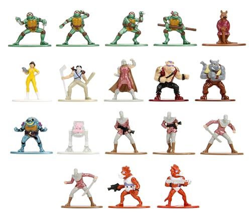 TMNT 4,2 cm 18er-Pack Wave 2 Die-Cast Figuren Nano Metalfigs, Spielzeug für Kinder und Erwachsene von Jada Toys