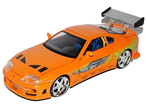 Toyota Supra Orange Brian´s Paul Walker The Fast and The Furious 1/24 Jada Modell Auto von Jada Toys