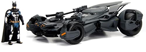 Jada Toys Batman vs Superman Justice League 2016 Batmobil, Miniatur-Fahrzeug, 99232BK, Schwarz, Maßstab 1:24 von Jada Toys