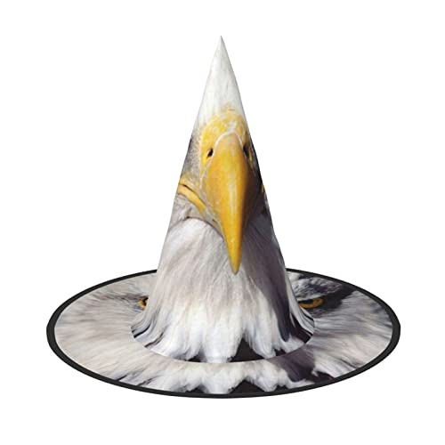 Jadery Spooktacular Amerika Flagge und Adler Halloween Hexenhut - Perfektes Accessoire für Ihr Hexenkostüm von Jadery