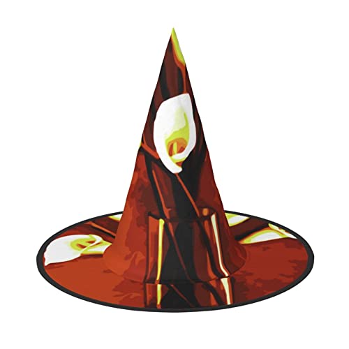 Jadery Spooktacular Calla Lily Halloween Hexenhut - Perfektes Accessoire für Ihr Hexenkostüm von Jadery