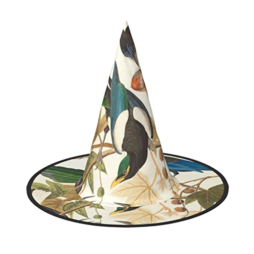 Jadery Spooktacular Vogel auf Ast Halloween Hexenhut - Perfektes Accessoire für Ihr Hexenkostüm von Jadery