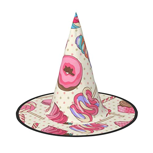 Spooktacular Cupcake Muster Halloween Hexenhut - Perfektes Accessoire für Ihr Hexenkostüm von Jadery