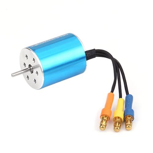 Bürstenloser Motor, 2430 8200KV 4-poliger sensorloser bürstenloser Motor mit einer 2-mm-Welle für 1/16 1/18 RC-Modellautos Gute Wärmeableitung von Jadpes