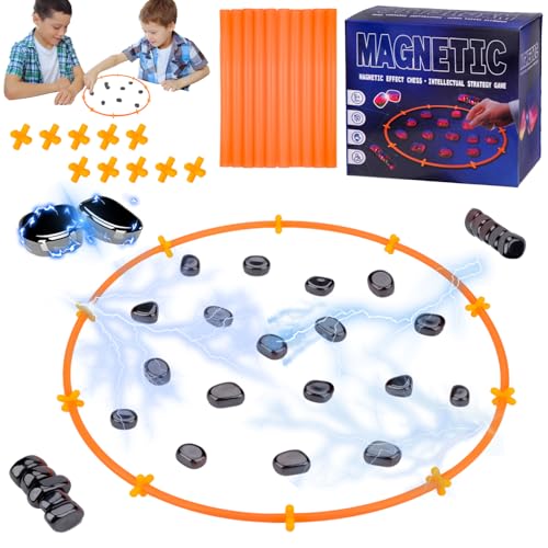 Magnetisches Schachspiel, Magnetic Spiel,Tisch-Magnetspiel, Magnet Schach, Schach Magnetisch Puzzle Checkers Spiel, Puzzle Checkers Spiel, Magnetic Chess Game, Magnetschach FüR Kinder Und Erwachsene von Jadyon