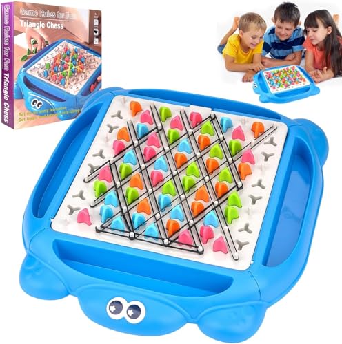 Spiel mit gummibändern dreieck, Triggle Spiel, Ketten dreieck Schachspiel Schachspiel Ketten Dreieck Spiel Gummibänder Strategie-Steckbrettspiel für Familienfeiern mit Kindern und Erwachsenen. von Jadyon