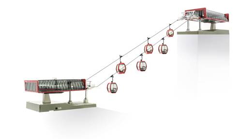 Jägerndorfer JC82496 H0 Seilbahn D-Linie + 6 Omega V10 von Jägerndorfer