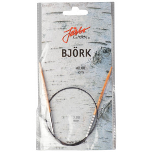 Järbo Björk Rundstricknadel Birke 40cm 3,00mm / 15.7in US2½ von Järbo