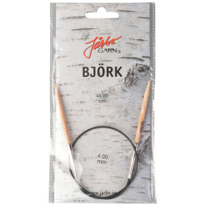 Järbo Björk Rundstricknadel Birke 40cm 4,00mm / 15.7in US6 von Järbo