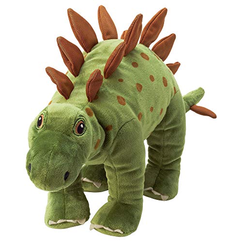 Jättelik IKEA Dino-Plüschtiere kuschelig weiche Dinostofftiere T-Rex Velociraptor Triceratops Brontosaurus Stegosaurus - CE-Kennzeichnung (Small, Stegosaurus) von Jättelik