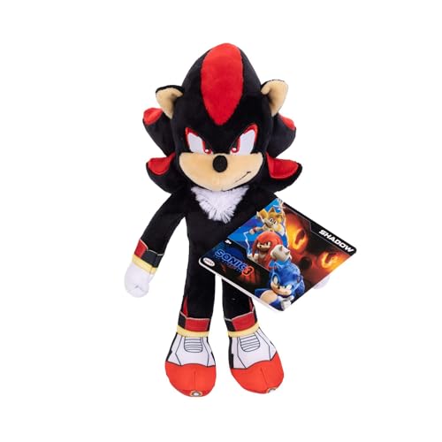 JAKKS Pacific Sonic The Hedgehog 3 Movie Shadow 22.9 cm Plush 2024 von Jakks Pacific