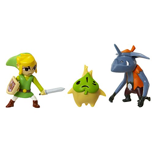 Jakks Pacific Jakks pacificmfgnin027 Abysse Nintendo Series 4 Zelda Micro Figuren in Blister (3 cm, 3-teilig), Modell Sortiert von Jakks Pacific