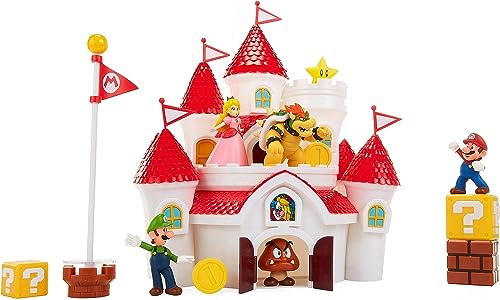 Nintendo NINTENDO SUPER Mario PILZ-PALAST +Figur, 70843-4L, Mehrfarbig von Jakks Pacific