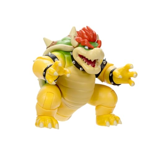 Nintendo Super Mario 18cm Movie Bowser Figur mit Feuerspucken Funktion von THE SUPER MARIO BROS. MOVIE