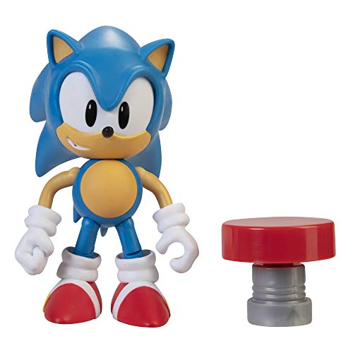 Sonic The Hedgehog 4-Zoll-Actionfigur Classic Sonic mit Spring Collectible Toy von SONIC THE HEDGEHOG