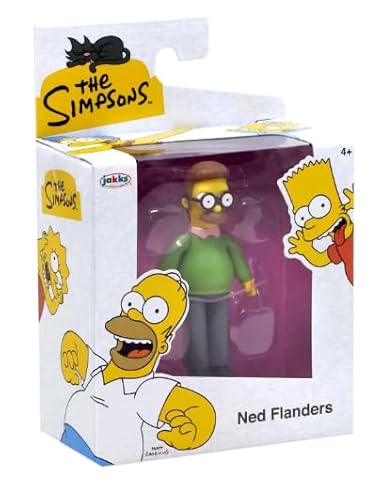 The Simpsons Figur Ned Flandern, 6,3 cm von Jakks Pacific