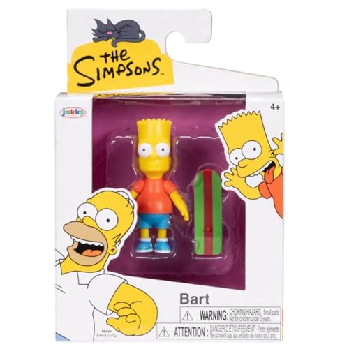 The Simpsons Wave 1 Bart 6,3 cm Minifigur von Jakks Pacific