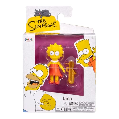 The Simpsons Wave 1 Lisa 6,3 cm Minifigur von Jakks Pacific